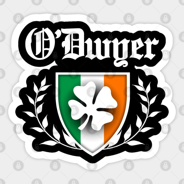 O'Dwyer Shamrock Crest Sticker by robotface